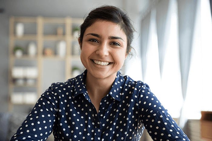 Smiling young woman